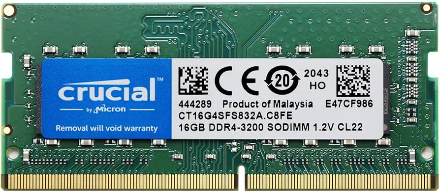 Amazon.co.jp: Crucial ノートPC用 メモリ PC4-25600(DDR4-3200) 16GB