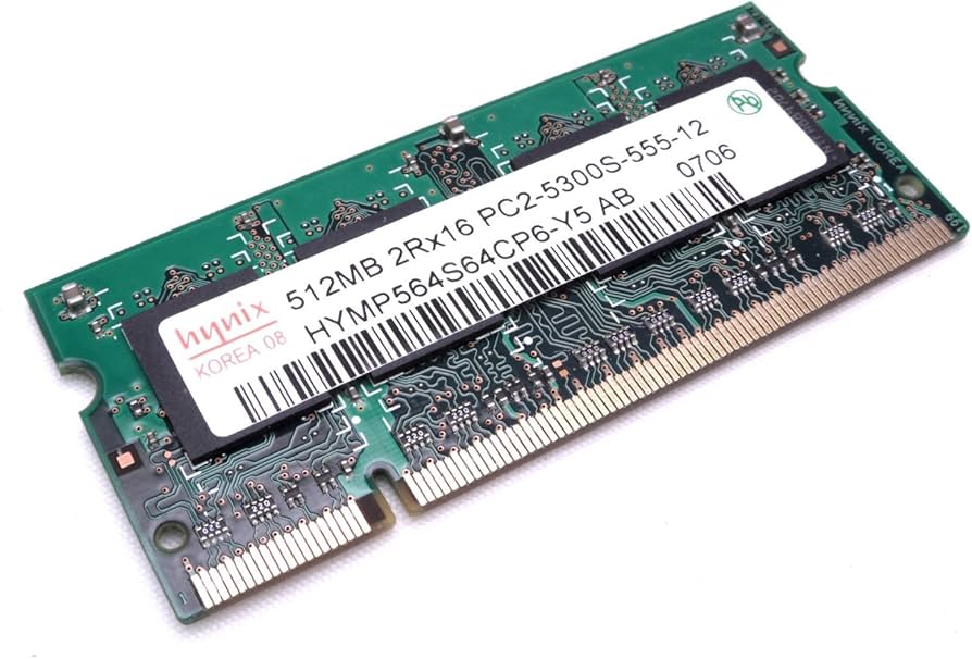 Hynix 512MB DDR2 RAM PC2-5300 200-Pin Laptop SODIMM at Amazon.com