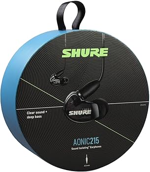 Amazon.com: Shure AONIC 215 Wired Sound Isolating Earbuds, Clear