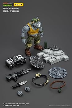 Amazon.co.jp: JOYTOY TMNT ミュータント タートルズ ロックステディ 1