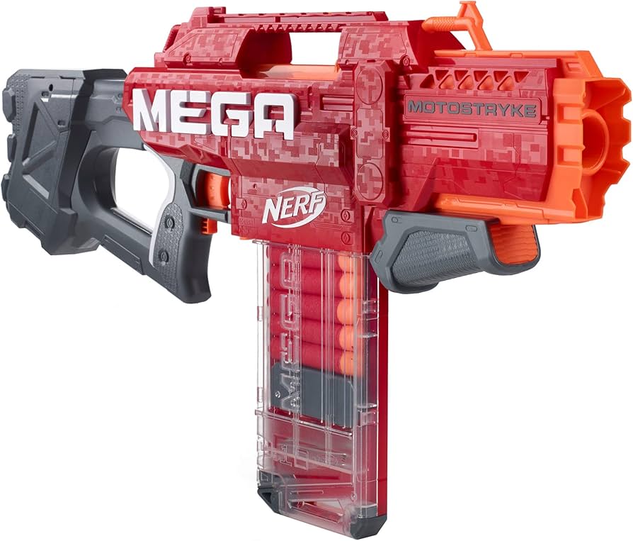 Amazon.com: Nerf Mega Motostryke Motorized 10-Dart Blaster
