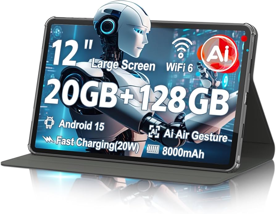 Amazon.com : Tablet, Android 15 Tablet, 20GB RAM 128GB ROM 1TB