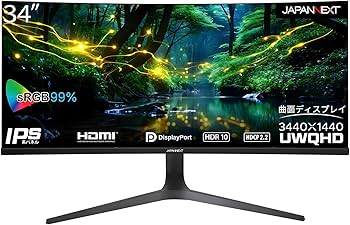 Amazon.co.jp: JAPANNEXT 34インチ モニター UWQHD 3440 x 1440 IPS