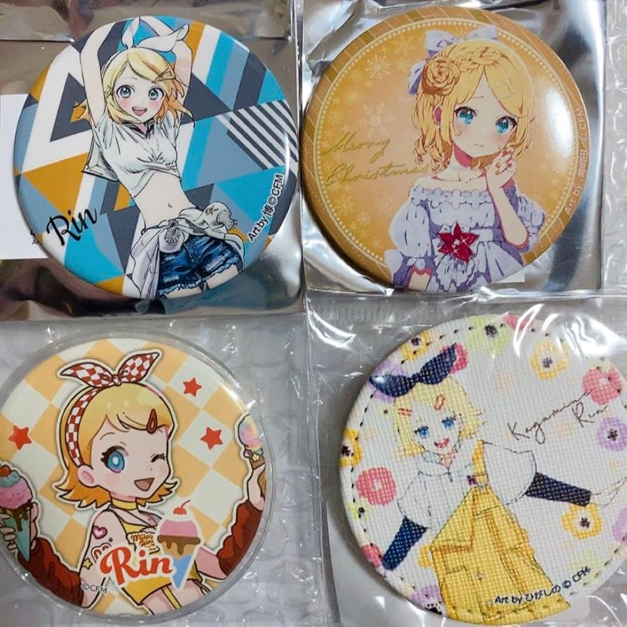 鏡音リン Digital Stars スイーツパラダイス 缶バッジ 鏡音リン