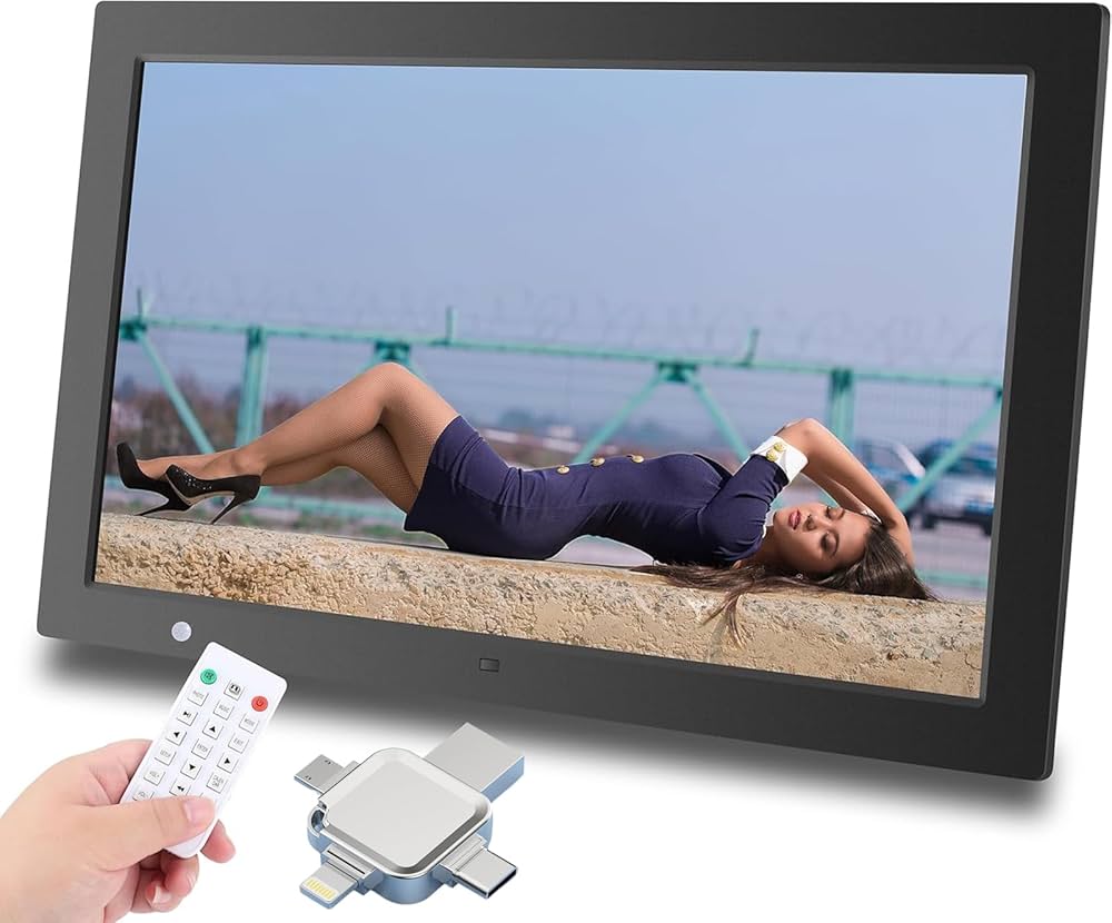 Amazon | 20インチデジタル写真フレーム USB、IPSスクリーン 1920x1080