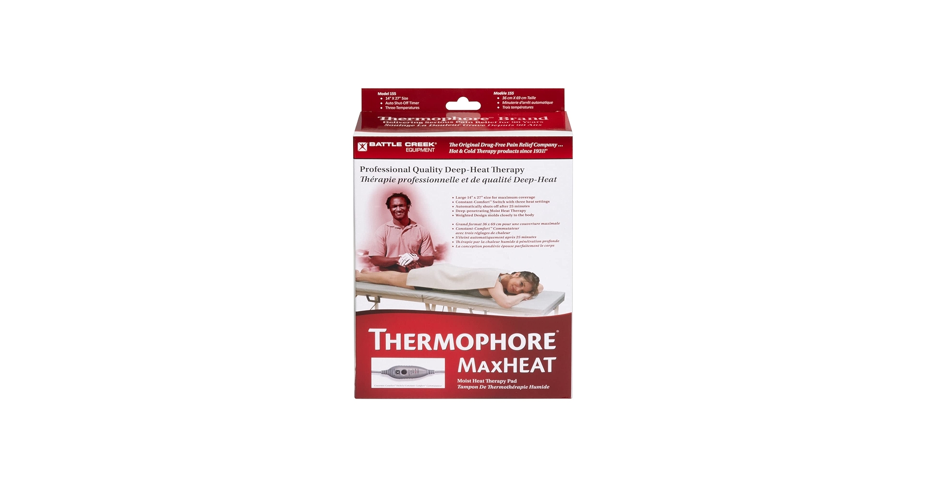 Amazon.com: Thermophore MaxHEAT Plus Automatic Moist Heating Pad