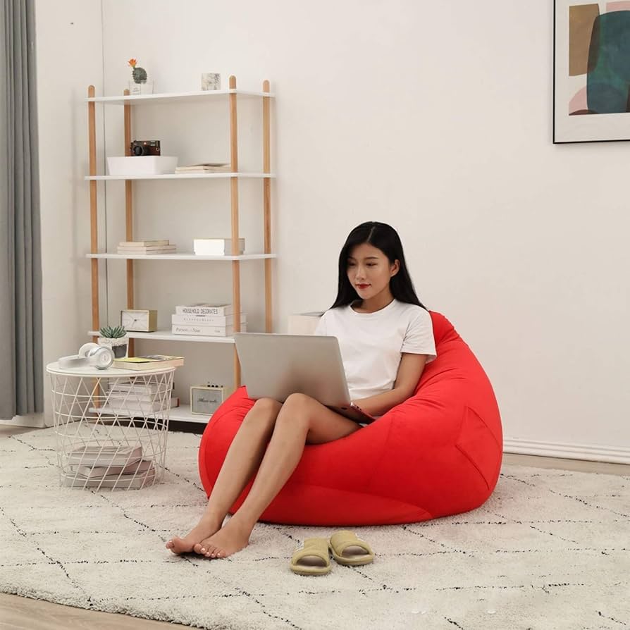 美品】Yogibo mini レッド ビーズクッション ビーズソファ 引取限定