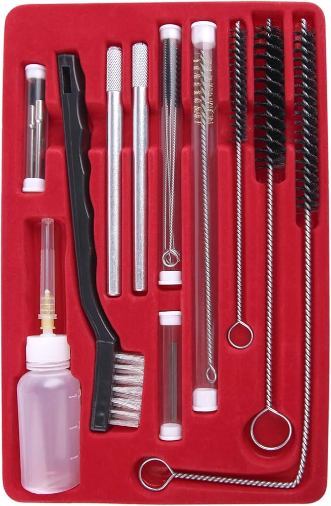 Amazon.co.jp: LEONTOOL エアスプレーガン洗浄キット 23本セット エア