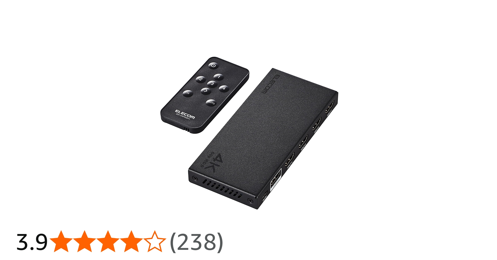 Amazon.co.jp: エレコム HDMI切替器 4K 60Hz 4入力1出力 リモコン付き