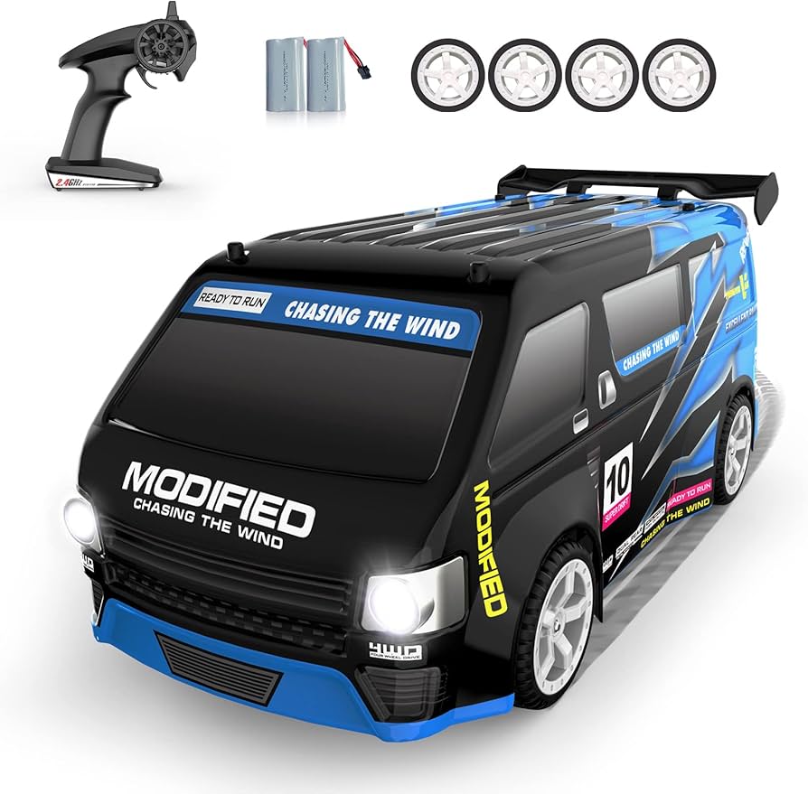 Amazon.co.jp: ドリフト ラジコンカー 1/14スケール 4WD ミニバン
