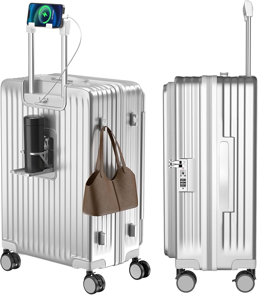 Amazon | [Vivcon] スーツケース キャリーケース 多機能 片開き 拡張