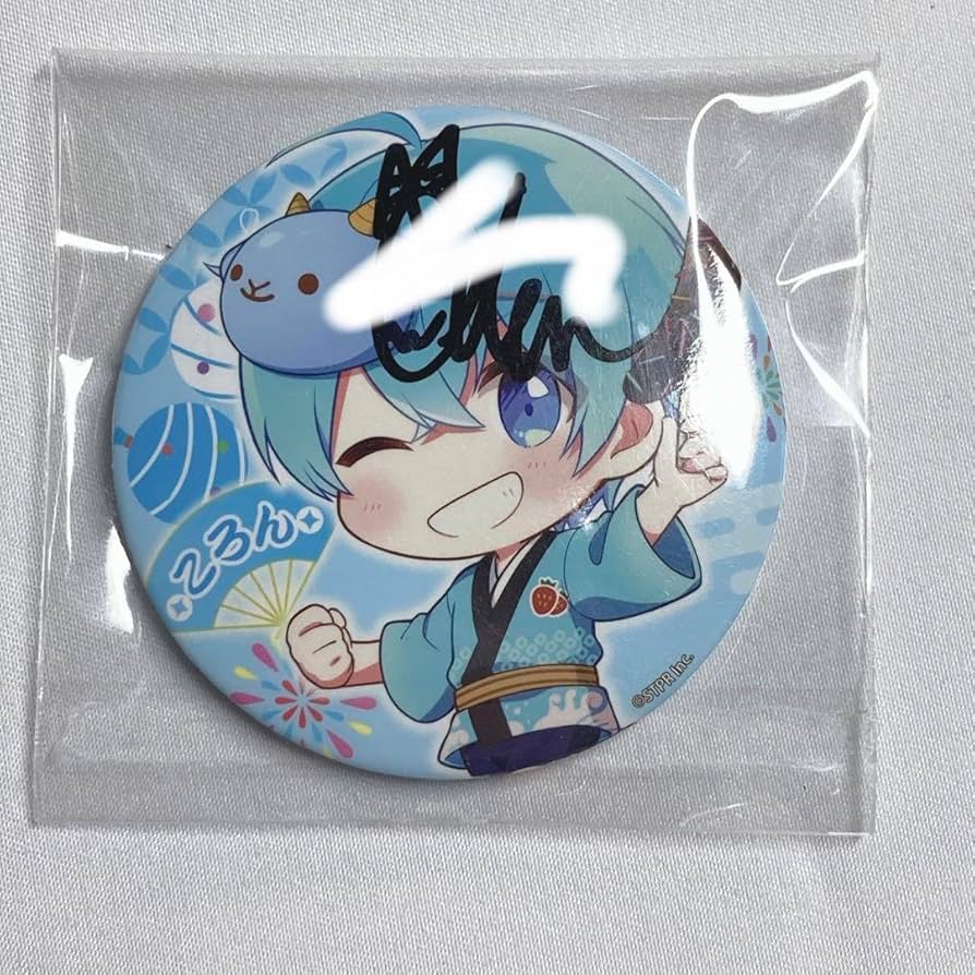 Amazon.co.jp: すとぷり ころん サイン入り缶バッジ 単 2312W : おもちゃ