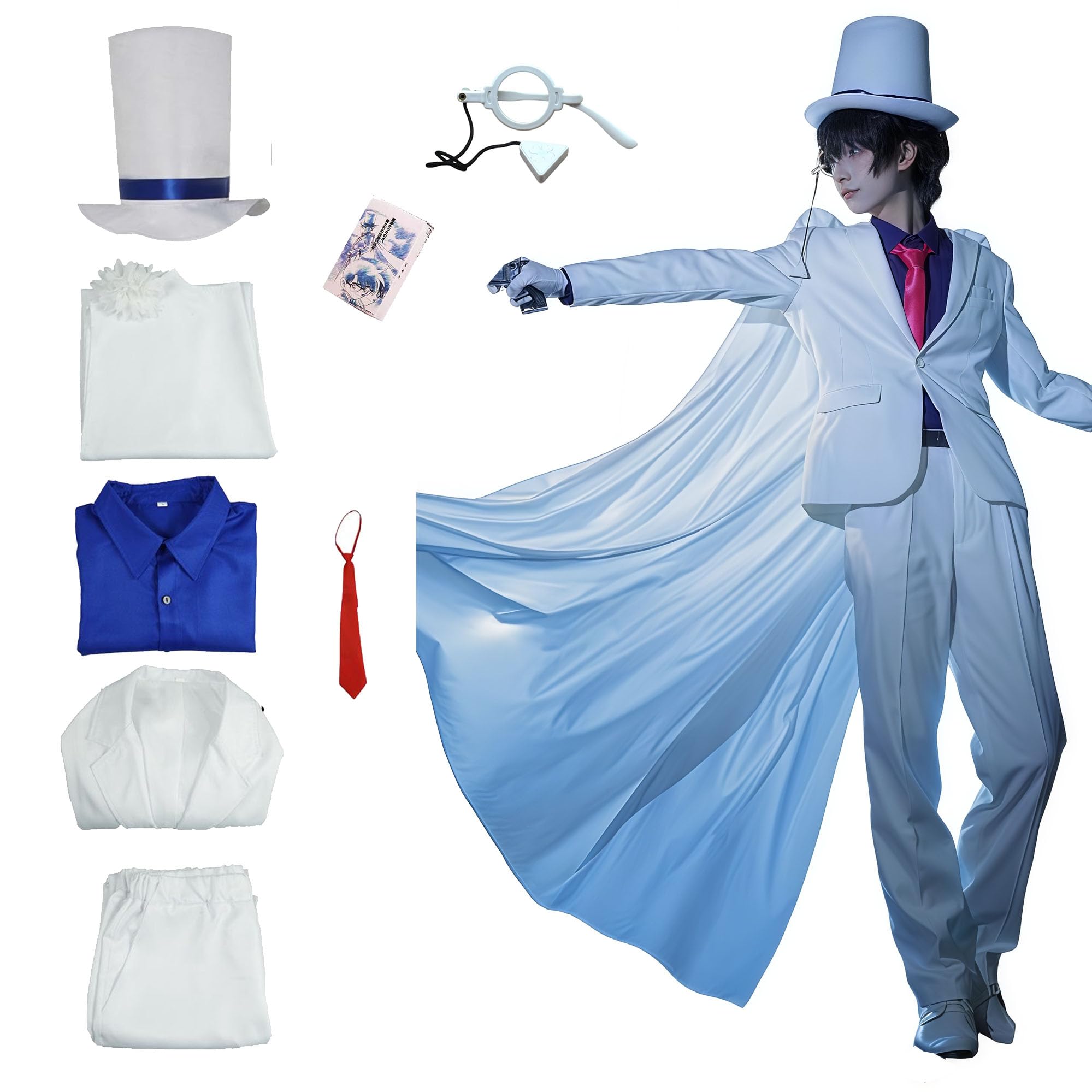 Amazon | [Picksoco] 怪盗キッド コスプレ衣装 名探偵コナン キッド