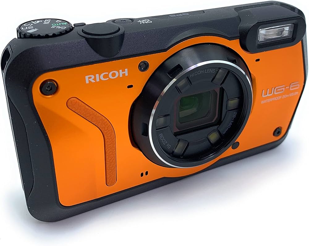 Buy RICOH WG-6 Orange Camera 20MP Higher resolution images 3-inch