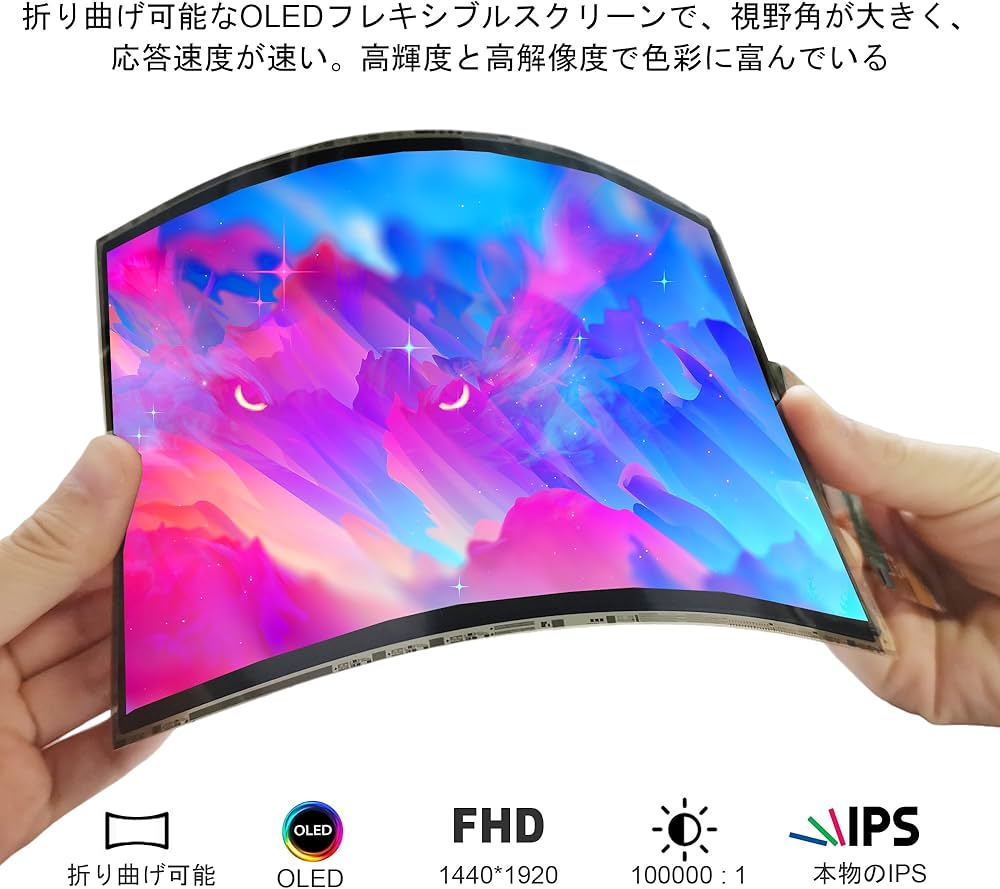 Amazon.co.jp: wisecoco 7.8 インチ AMOLEDフレキシブルディスプレイ