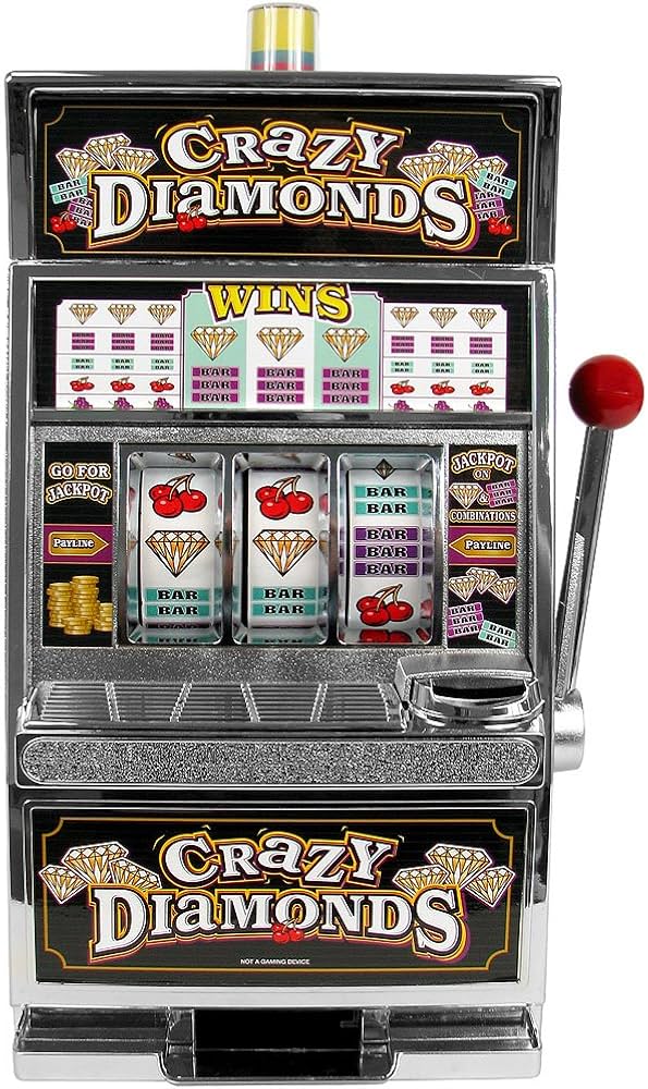 Amazon.co.jp: RecZoneクレイジーダイヤモンドスロットマシン銀行