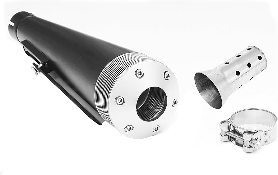 Amazon | a302BK クラシック メガホン スリップオンマフラー