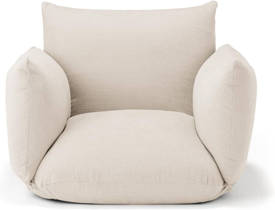 Amazon｜無印良品 リクライニングフロアソファ ベージュ 幅88×奥行78