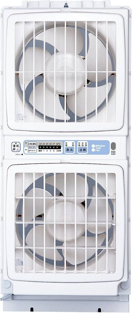 Amazon | 高須産業 ウィンドゥツインファン 同時給排形窓用換気扇