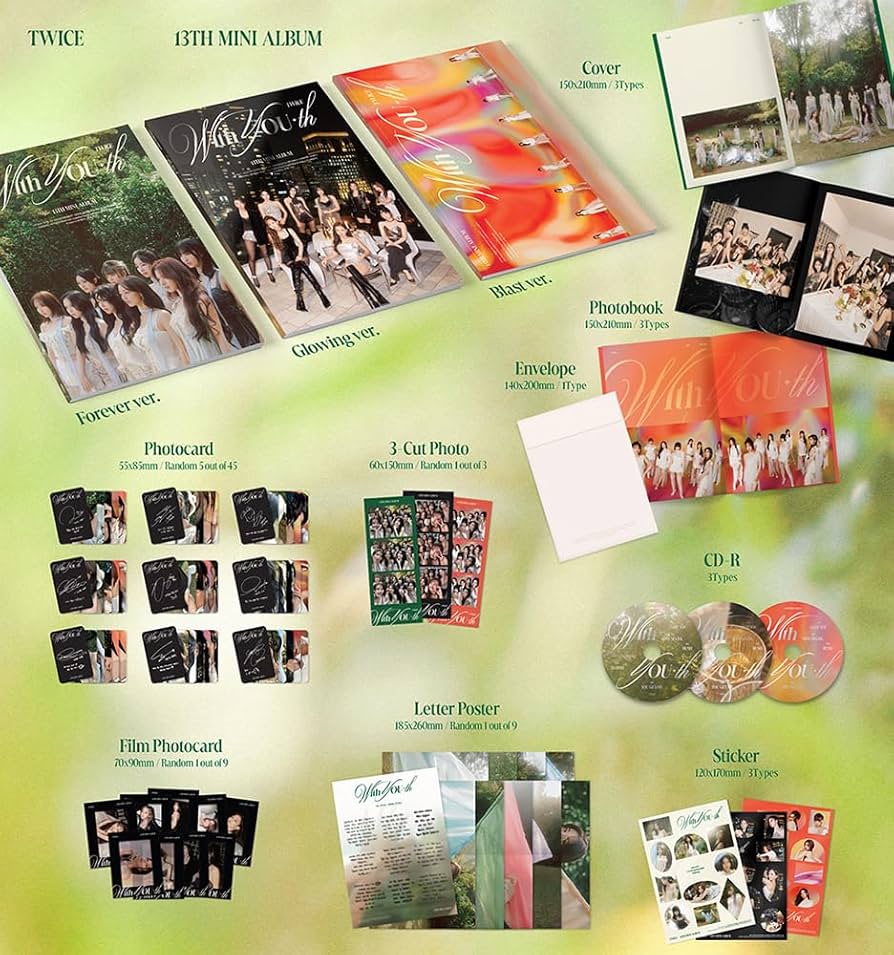 Amazon.com: TWICE : With YOU-th (BLAST Version) 13th Mini Album CD