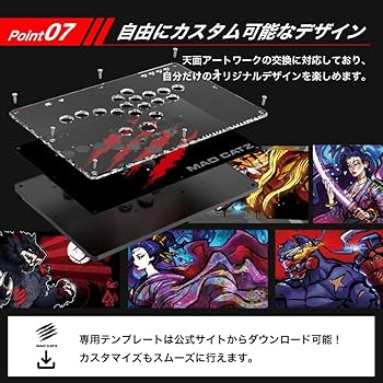 Amazon.co.jp: Mad Catz マッドキャッツ N.E.K.O. レバーレス アケコン
