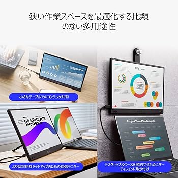 Amazon.co.jp: 【Amazon.co.jp限定】ASUS ポータブルモニター