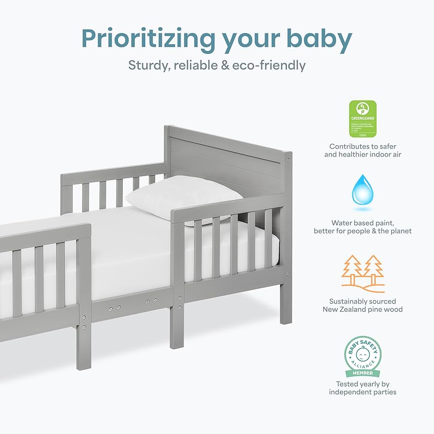 Amazon.com: Dream On Me Hudson 3-in-1 Convertible Toddler Bed, 4