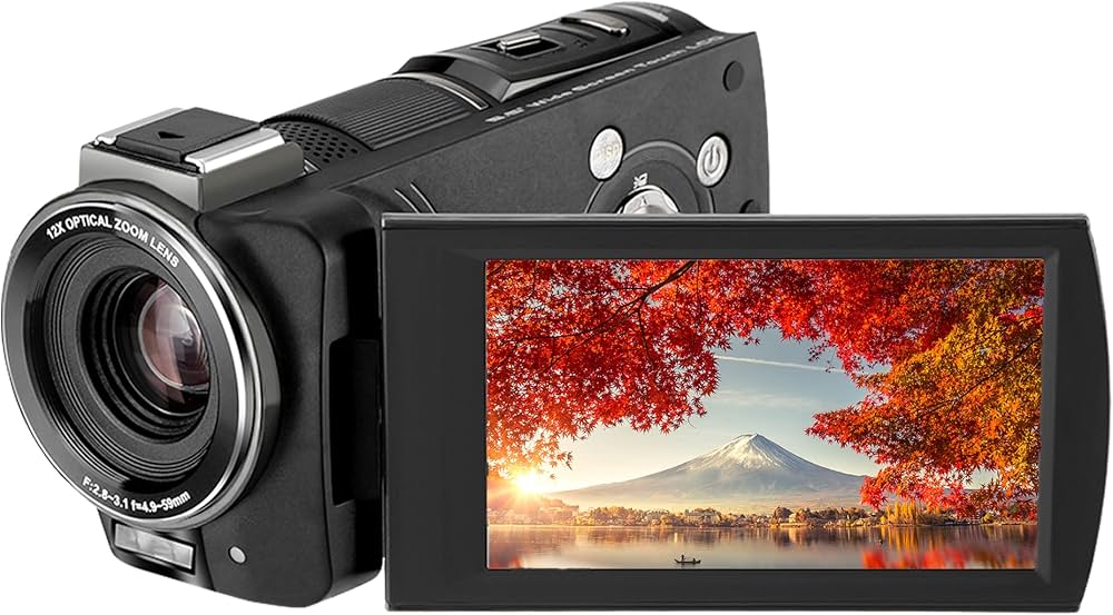 Amazon | AN-S101 4Kビデオカメラ 4K＆光学ズーム12倍 | ビデオカメラ 通販