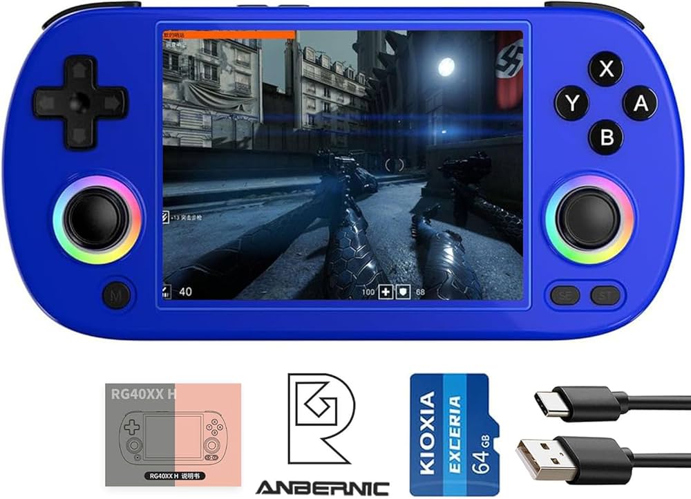 Amazon | ANBERNIC RG40XXH ポータブルゲーム機 5G WiFi 4.2 Bluetooth