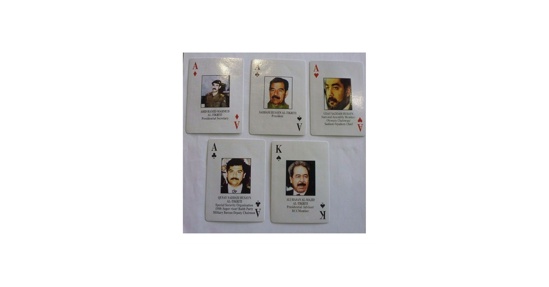 Amazon.com: Iraqi Most Wanted Playing Cards Iraq War-Saddam Sealed