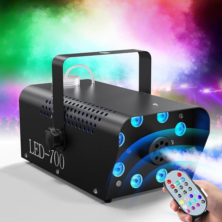 スモークマシン フォグマシン 500W赤 緑 青 3つの単色コントロール舞台