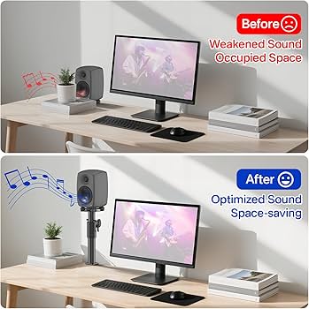 Amazon | Genelec G1/8010Aスタンド用 高さ調節可能 クランプオン