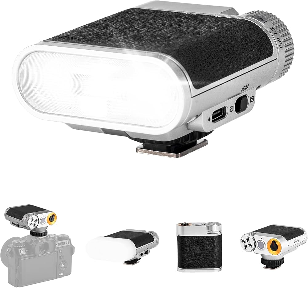 Amazon.co.jp: VILTROX Vintage Z1 Camera Flash Retro Mini Strobe