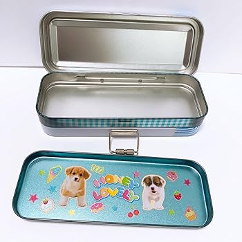 Amazon.co.jp: 平成レトロ クラックス 缶ケース 筆箱 3段 ワイドタイプ