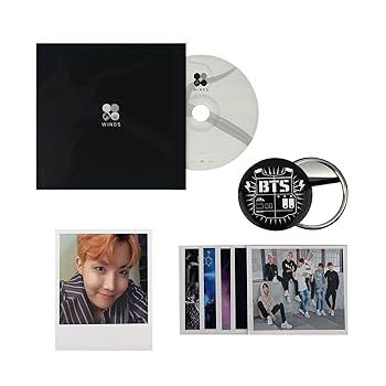 BTS 2nd Album - Wings [ W ver. ] CD + Photobook + Photocard + FREE