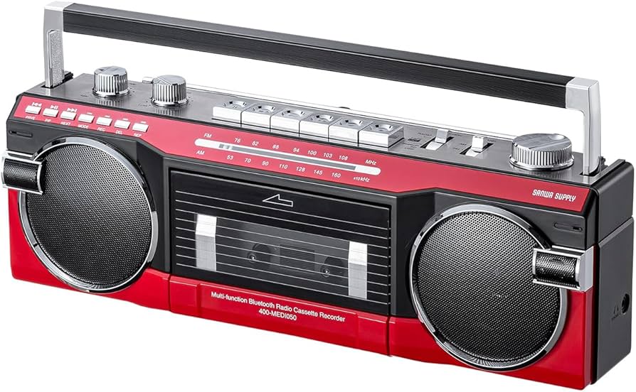 Amazon.co.jp: サンワダイレクト Bluetooth搭載 ラジカセ MP3変換