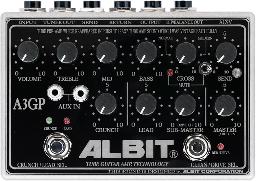 Amazon | ALBIT GUITAR PRE-AMP (TUBE MODEL) ギタープリアンプ A3GP