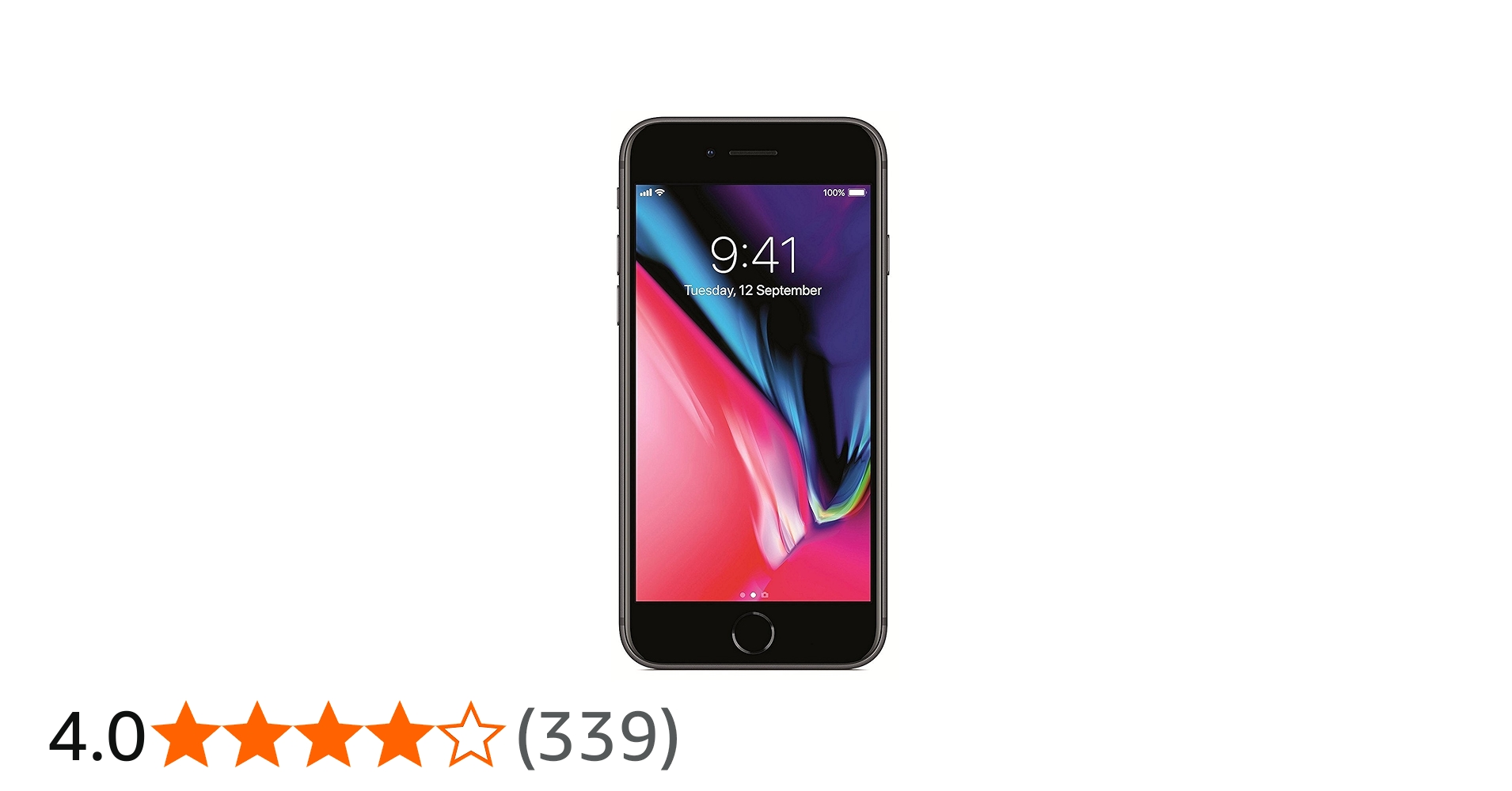 Apple iPhone 8, 64GB, Space Gray - Fully Unlocked (Renewed