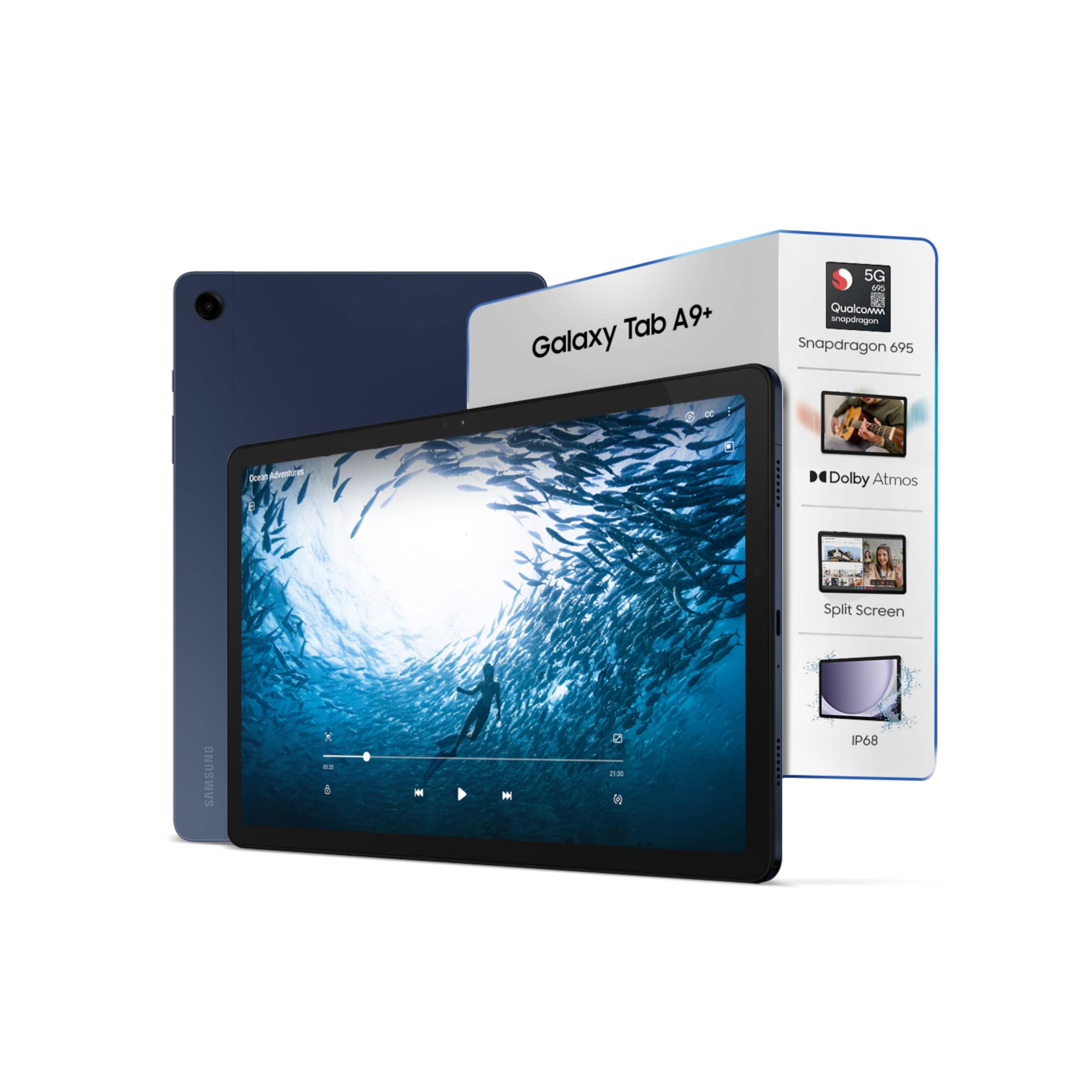 Samsung Galaxy Tab A9+ 5G WiFi de 11 polegadas + celular 8 GB +