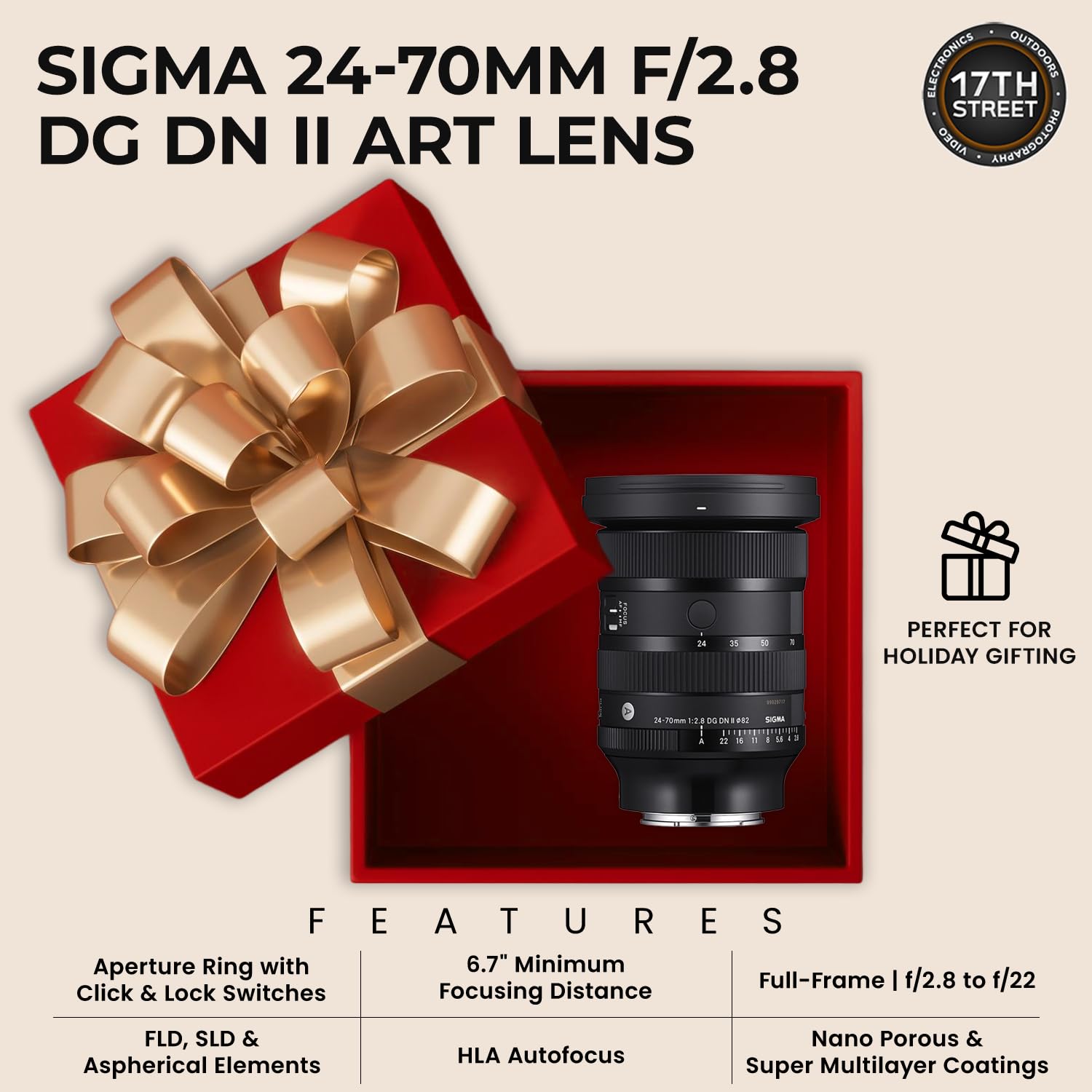 Amazon.com : Sigma 24-70mm f2.8 DG DN II Art Lens Sony E, Full