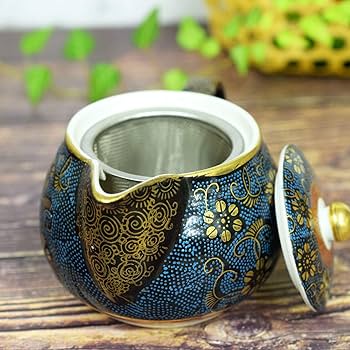 高級品‼️九谷焼 青粒鉄仙 7号灰皿 高級品‼️九谷焼 青粒鉄仙 7号灰皿