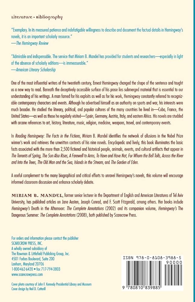 Amazon.co.jp: Reading Hemingway: The Facts in the Fictions