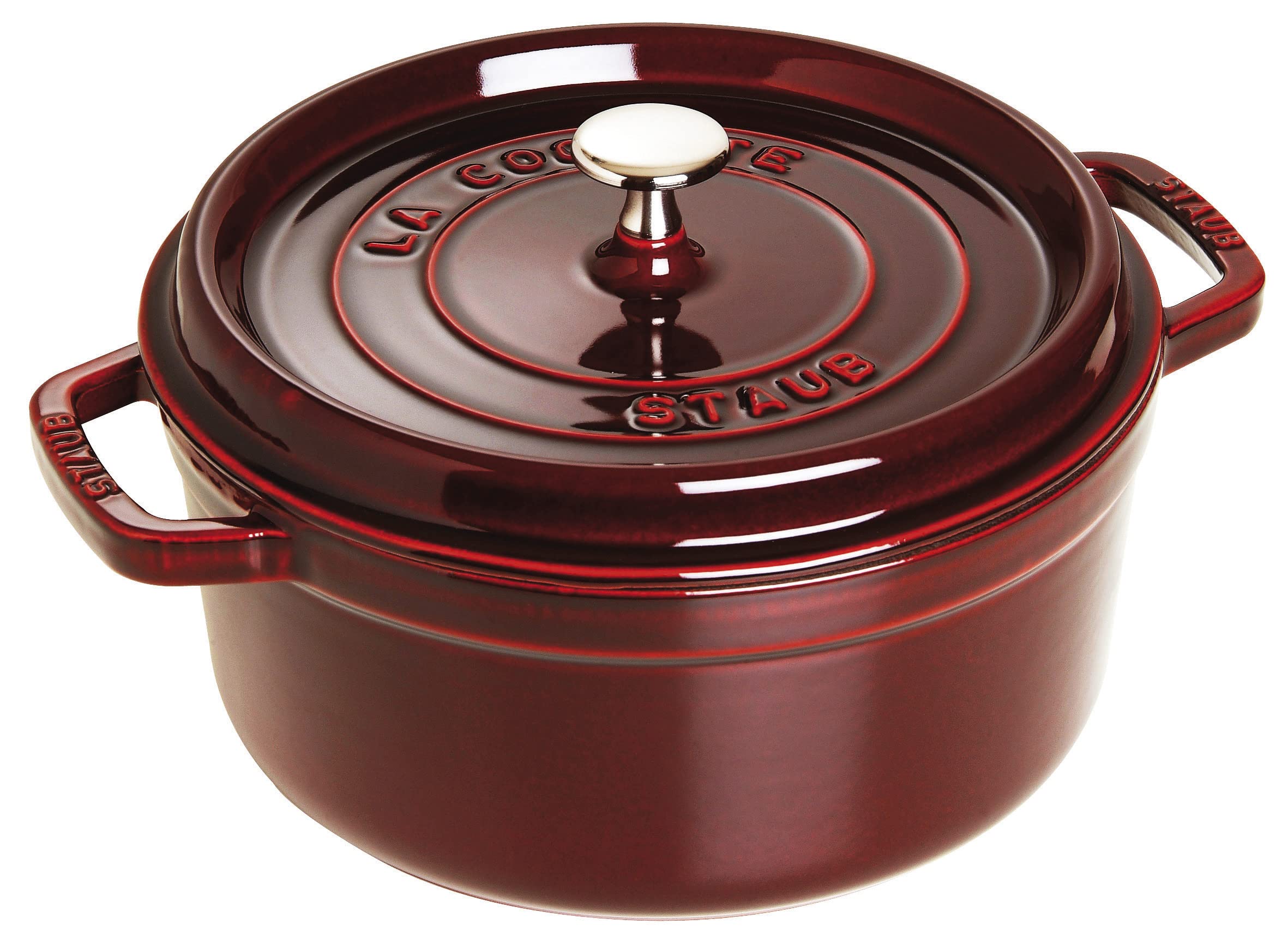Amazon.com: STAUB 40509-357-0 Cocotte Round 24cm Grenadine red