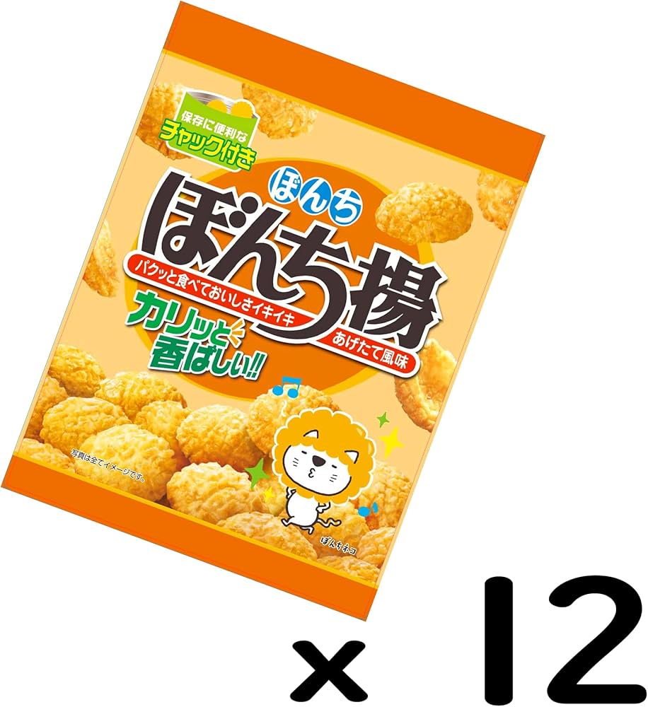 Amazon.co.jp: ぼんち ぼんち揚 チャック付 100g ×12袋 : 食品・飲料・お酒