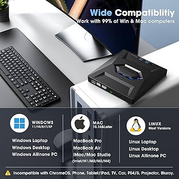 Amazon.co.jp: ROOFULL 外付けCD DVDドライブ USB 3.0 Type-Cポート +