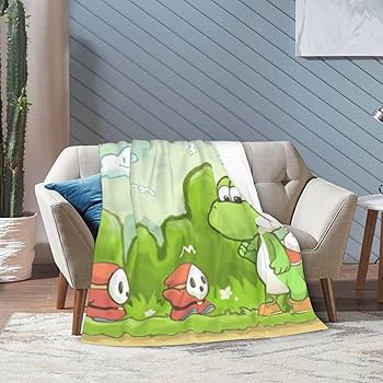 Amazon｜ヨッシー (1) 家庭用 ユニーク フランネル 掛け毛布 暖かくて