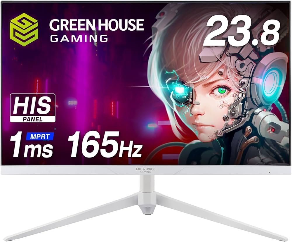 Amazon.co.jp: グリーンハウス 23.8インチ ゲーミングモニター 165Hz