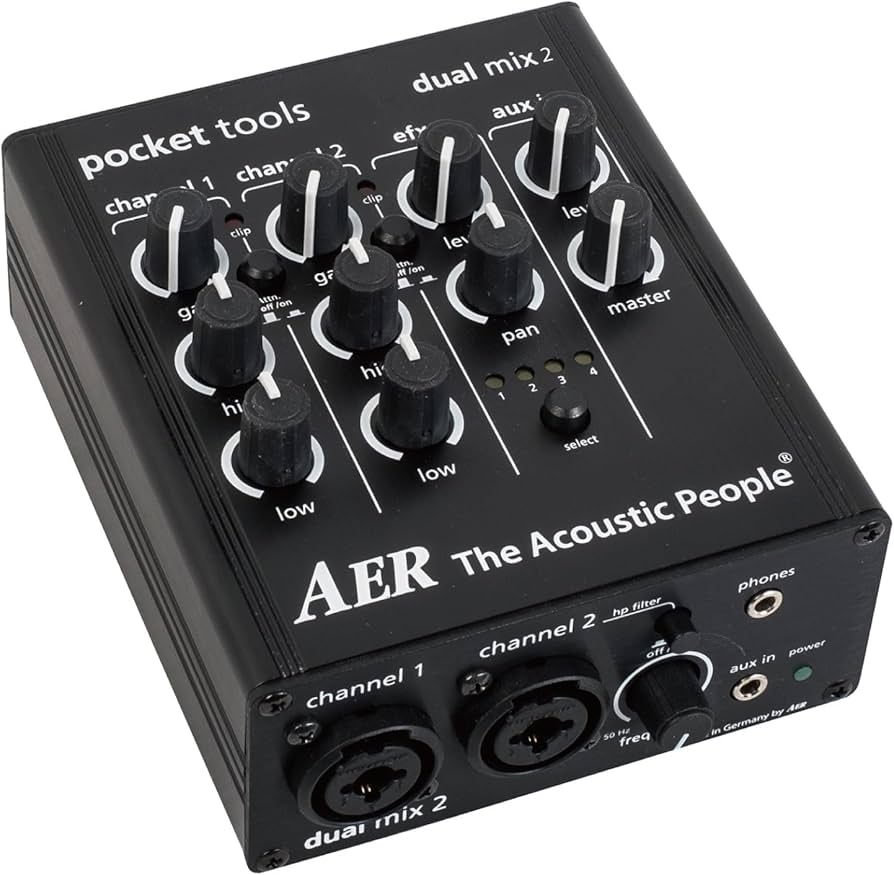 Amazon.com: AER Pocket Tools Dual Mix 2 (2-Channel Preamp Mixer