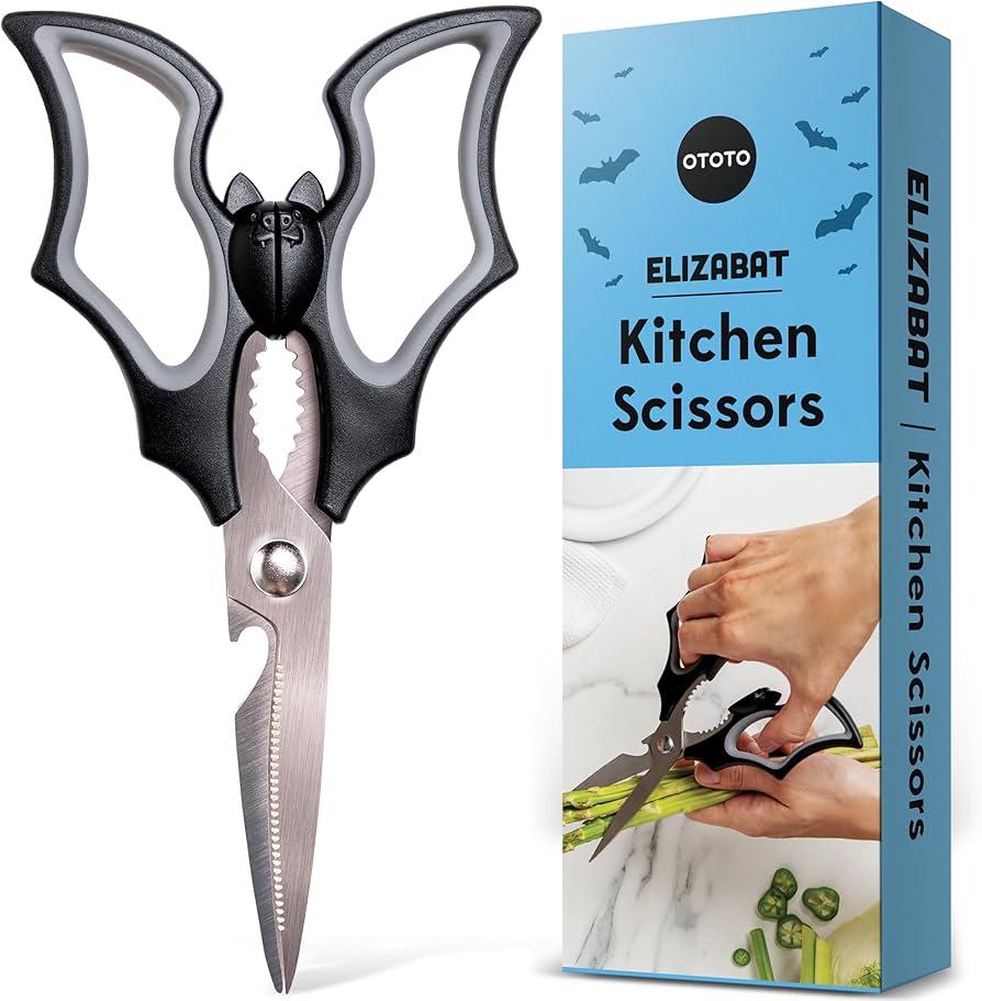 Amazon.com: OTOTO Elizabat Kitchen Scissors - Halloween Goth Cute
