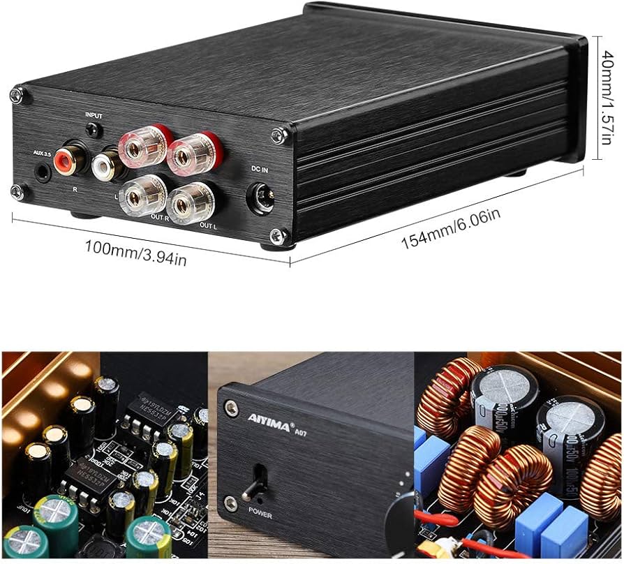 Amazon.co.jp: AIYIMA TPA3255 サウンドアンプ 300Wx2クラスDステレオ